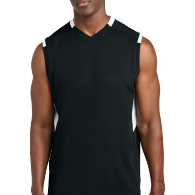 Sport Tek Club Sleeveless V Neck ST441 Club Sleeveless V Neck Thumbnail
