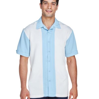 Harriton Men's Two-Tone Camp Shirt M575 Men's Two-Tone Camp Shirt Thumbnail
