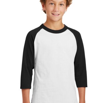 Sport Tek Youth Colorblock Raglan Jersey YT200 Youth Colorblock Raglan Jersey Thumbnail