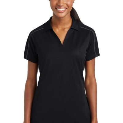 Sport Tek Women's Micropique Sport Wick ® Piped Polo LST653 Women's Micropique Sport Wick ® Piped Polo Thumbnail