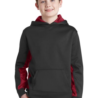 Sport Tek Youth Sport Wick ® CamoHex Fleece Colorblock Hooded Pullover YST239 Youth Sport Wick ® CamoHex Fleece Colorblock Hooded Pullover Thumbnail