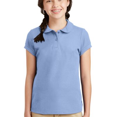 Port Authority Girls Silk Touch Peter Pan Collar Polo YG503 Girls Silk Touch Peter Pan Collar Polo Thumbnail