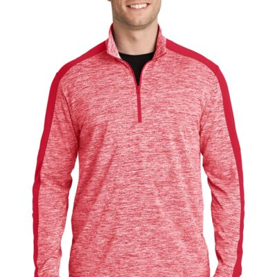 Sport Tek PosiCharge ® Electric Heather Colorblock 1/4 Zip Pullover ST397 PosiCharge ® Electric Heather Colorblock 1/4 Zip Pullover Thumbnail