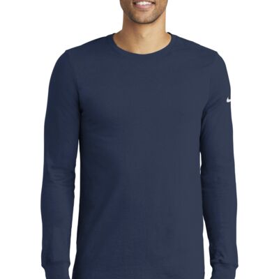 Nike Dri FIT Cotton/Poly Long Sleeve Tee NKBQ5230 Dri FIT Cotton/Poly Long Sleeve Tee Thumbnail