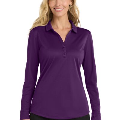 Port Authority Women's Silk Touch Performance Long Sleeve Polo L540LS Women's Silk Touch Performance Long Sleeve Polo Thumbnail