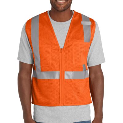 CornerStone Ansi 107 Class 2 Mesh Zippered Vest CSV102 Ansi 107 Class 2 Mesh Zippered Vest Thumbnail