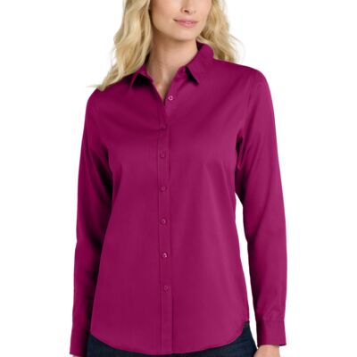 Port Authority Women's Long Sleeve SuperPro React Twill Shirt LW808 Women's Long Sleeve SuperPro React Twill Shirt Thumbnail