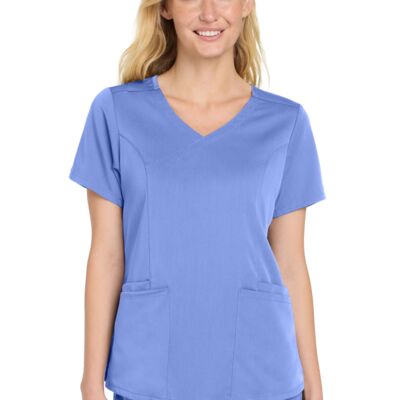 Wink Women's Premiere Flex Mock Wrap Top WW4268 Women's Premiere Flex Mock Wrap Top Thumbnail