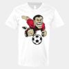V-Neck Heavy Cotton 100% T-Shirt Thumbnail