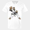 V-Neck Heavy Cotton 100% T-Shirt Thumbnail