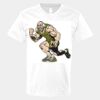 V-Neck Heavy Cotton 100% T-Shirt Thumbnail