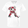 V-Neck Heavy Cotton 100% T-Shirt Thumbnail