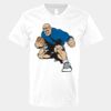 V-Neck Heavy Cotton 100% T-Shirt Thumbnail