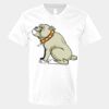 V-Neck Heavy Cotton 100% T-Shirt Thumbnail