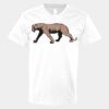 V-Neck Heavy Cotton 100% T-Shirt Thumbnail