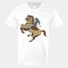 V-Neck Heavy Cotton 100% T-Shirt Thumbnail