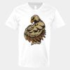 V-Neck Heavy Cotton 100% T-Shirt Thumbnail