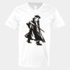 V-Neck Heavy Cotton 100% T-Shirt Thumbnail