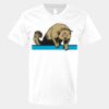 V-Neck Heavy Cotton 100% T-Shirt Thumbnail