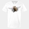 V-Neck Heavy Cotton 100% T-Shirt Thumbnail