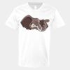 V-Neck Heavy Cotton 100% T-Shirt Thumbnail