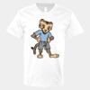 V-Neck Heavy Cotton 100% T-Shirt Thumbnail