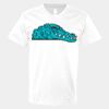 V-Neck Heavy Cotton 100% T-Shirt Thumbnail