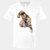 V-Neck Heavy Cotton 100% T-Shirt Thumbnail