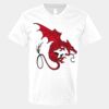 V-Neck Heavy Cotton 100% T-Shirt Thumbnail