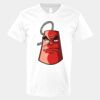 V-Neck Heavy Cotton 100% T-Shirt Thumbnail