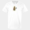 V-Neck Heavy Cotton 100% T-Shirt Thumbnail