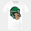 V-Neck Heavy Cotton 100% T-Shirt Thumbnail