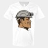 V-Neck Heavy Cotton 100% T-Shirt Thumbnail
