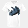 V-Neck Heavy Cotton 100% T-Shirt Thumbnail