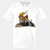 V-Neck Heavy Cotton 100% T-Shirt Thumbnail