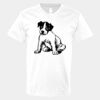 V-Neck Heavy Cotton 100% T-Shirt Thumbnail