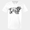 V-Neck Heavy Cotton 100% T-Shirt Thumbnail
