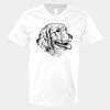 V-Neck Heavy Cotton 100% T-Shirt Thumbnail