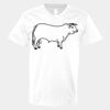 V-Neck Heavy Cotton 100% T-Shirt Thumbnail