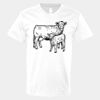 V-Neck Heavy Cotton 100% T-Shirt Thumbnail