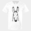 V-Neck Heavy Cotton 100% T-Shirt Thumbnail