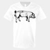 V-Neck Heavy Cotton 100% T-Shirt Thumbnail