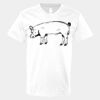 V-Neck Heavy Cotton 100% T-Shirt Thumbnail