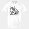 V-Neck Heavy Cotton 100% T-Shirt Thumbnail