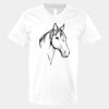 V-Neck Heavy Cotton 100% T-Shirt Thumbnail