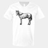 V-Neck Heavy Cotton 100% T-Shirt Thumbnail
