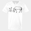 V-Neck Heavy Cotton 100% T-Shirt Thumbnail