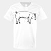 V-Neck Heavy Cotton 100% T-Shirt Thumbnail