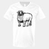 V-Neck Heavy Cotton 100% T-Shirt Thumbnail
