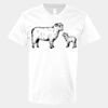 V-Neck Heavy Cotton 100% T-Shirt Thumbnail